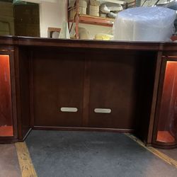 Curio Cabinet  For TV  And 4 Glass shelves On Each Curio Left And Right