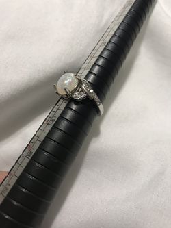 Faux opal ring size 8