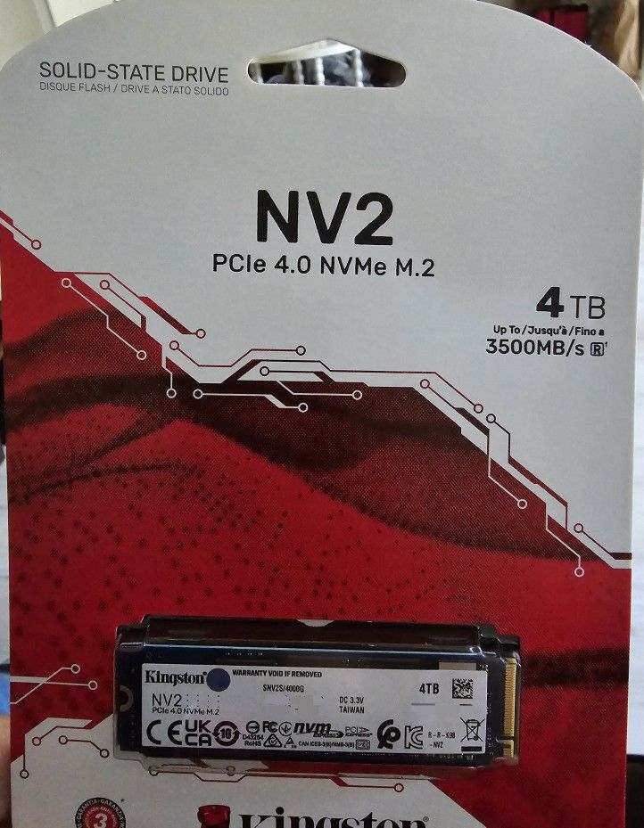 4TB SSD M.2 NV2 Kingston (New)