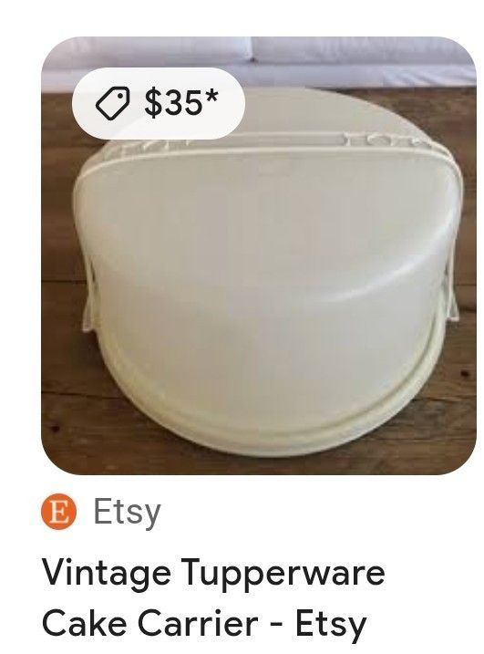 Tupperware Cake Carrier 