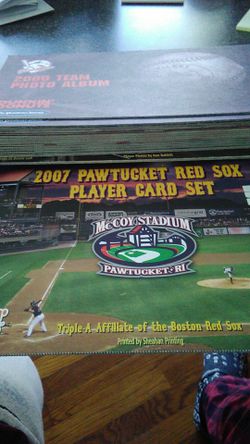 Pawtucket red Sox team set from dunkin' donuts giveaway
