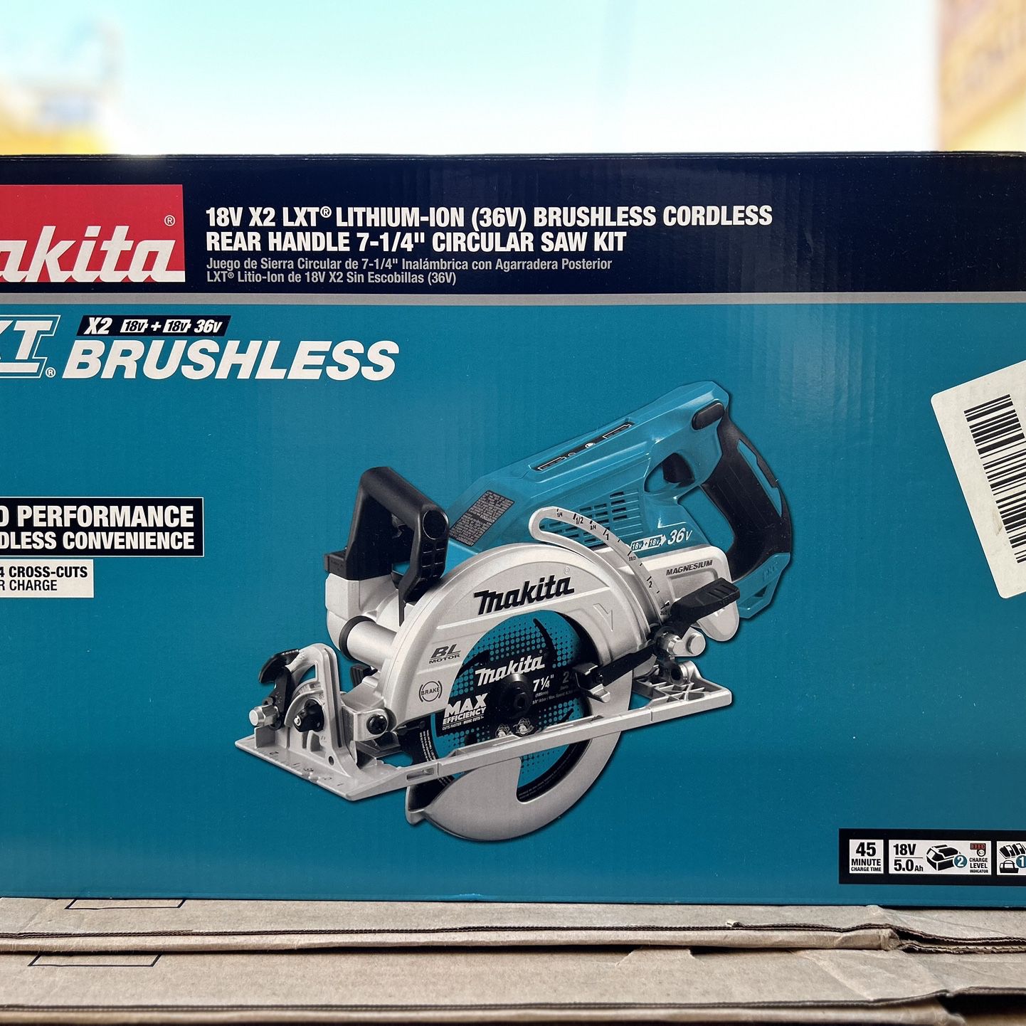 Makita 18v X2 LXT Rear Handle 7-1/4 Circular Saw Kit