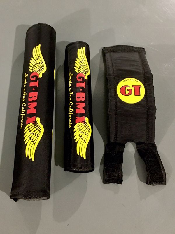 GT BMX SANTA ANA BLACK REISSUE PADSET PADS PRO SERIES MACH ONE