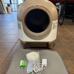 Self Cleaning Cat Litter Box,Cat House Smart App Control,Odor Removal,Low Noise(Brown)  💰$130  Warehouse Address: 2745 Boone st  Columbia sc 29204 Be