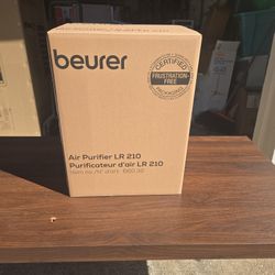 Beurer LR210 Air Purifier for Home, 3-Layer H13 True HEPA Filter System, 3 Fan Settings, Clean Ambient Air, Air Filter for Allergies & Pets, Cleaner w