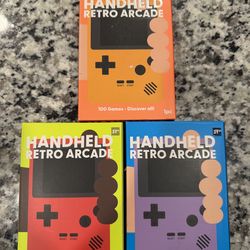 Handheld retro arcade with 100 games Red only left