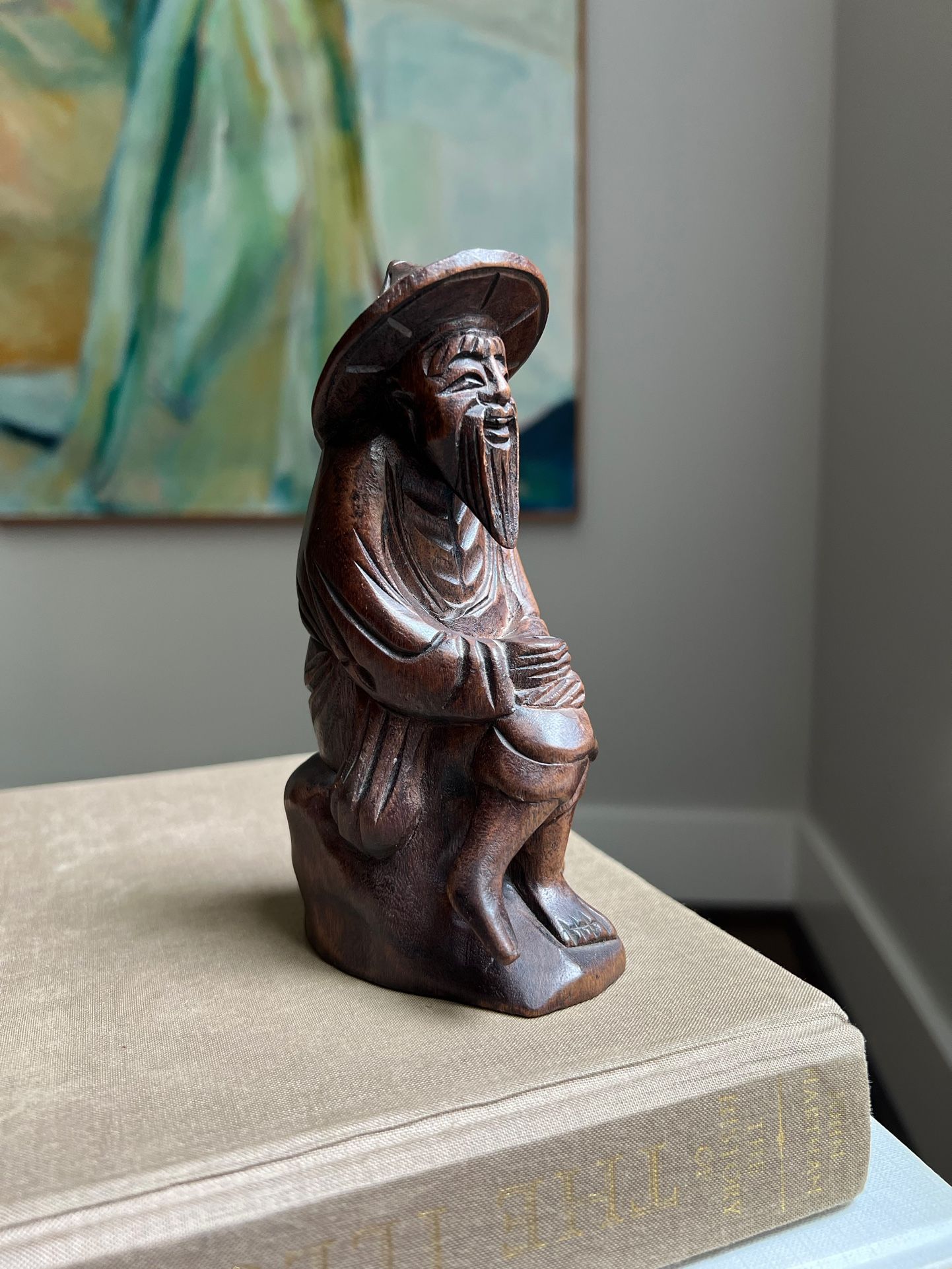 Small Vintage Wooden Sculpture ( firm on price )