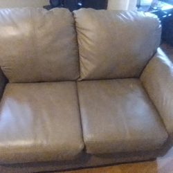 2 Beige Color Love Seat Couches