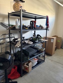 HEAVY DUTY GARAGE STOREAGE SHELVES (5&4 levels)