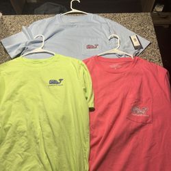 3- Vineyard Vines Men’s XL Pocket T-shirts 