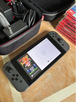 Nintendo Switch Grey with Accessories and Case