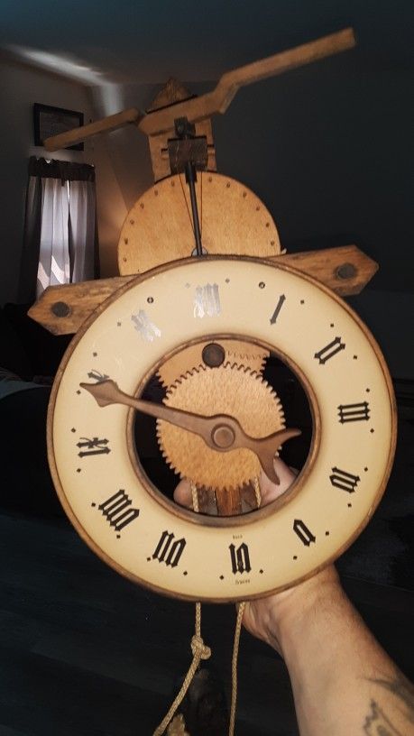 Swiss Made Vintage All Wood Clock