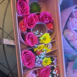 Caja De Flores Naturales