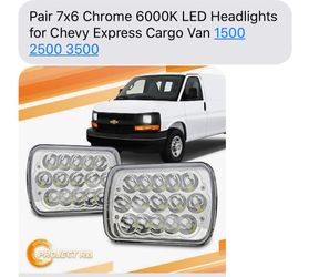 Chevy express van 98-07 new led headlights