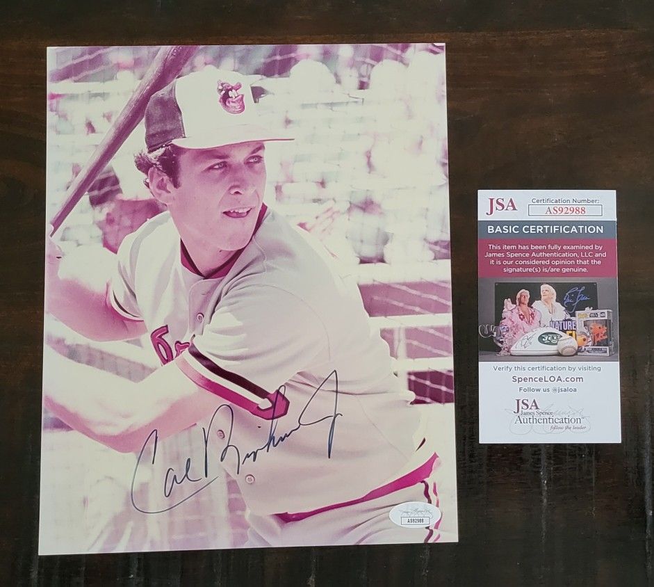 CAL RIPKEN JR Signed Photo Baltimore Orioles 8x10 - Full Graph - JSA Certified