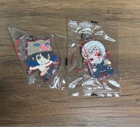 Demon slayer rubber keychains