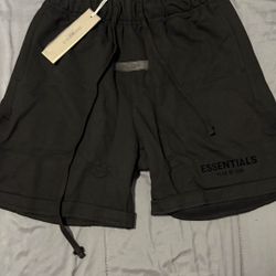 Fear Of God Essentials Black Shorts