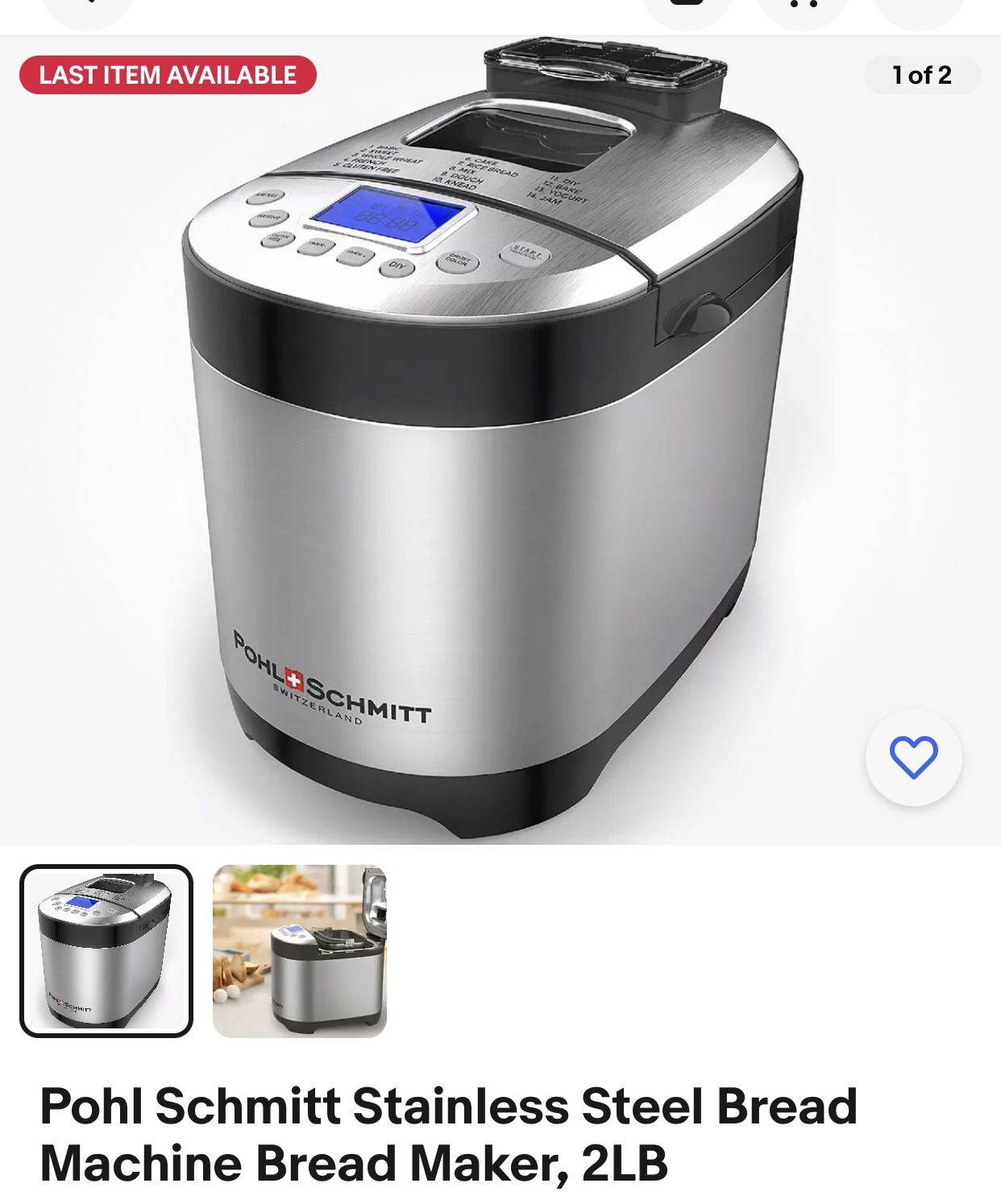 New Bread maker Never Used