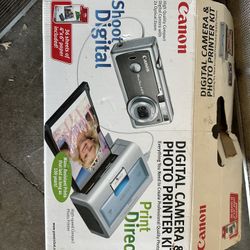 Canon PowerShot A400 Camera + SELPHY CP400 Photo Printer Kit – Complete Bundle in Box