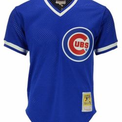 Mitchell &Ness Royal Blue MLB Chicago Cubs Ryne Sandberg 1984 Pullover Jersey