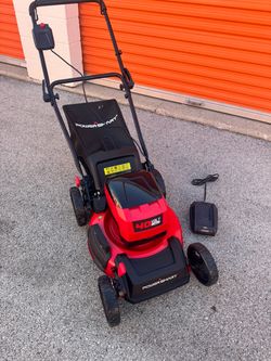 PowerSmart Electric Cordless Lawn Mower 17" 40V, 3-in- 1 Brushless Push Lawn Mower, Lightweight, Foldable Handles