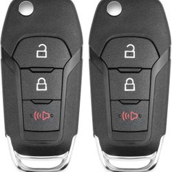 Flip Key Fob Replacement for Ford F150 F250 F 2016 2017 2018 2019 2020 2022, Explorer 2016-2022, F-150 F450 F550 Ranger Ecosport Bronco Igniti