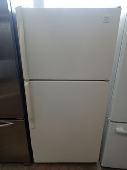 Whirlpool almond top freezer refrigerator - Free delivery