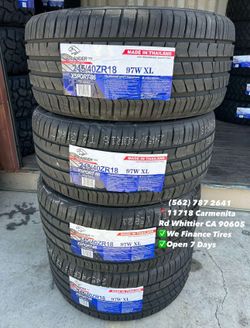 245/40R18 Atlander Set of Tires Installed and Balanced Set de Llantas Nuevas Instaladas y Balanceadas