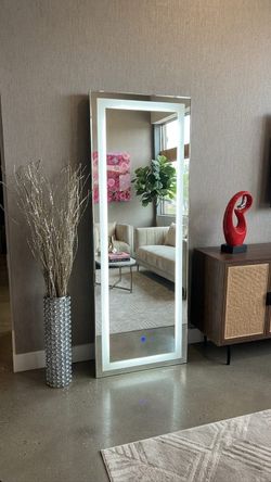 FLOOR MIRROR WITH LED LIGHT 63”