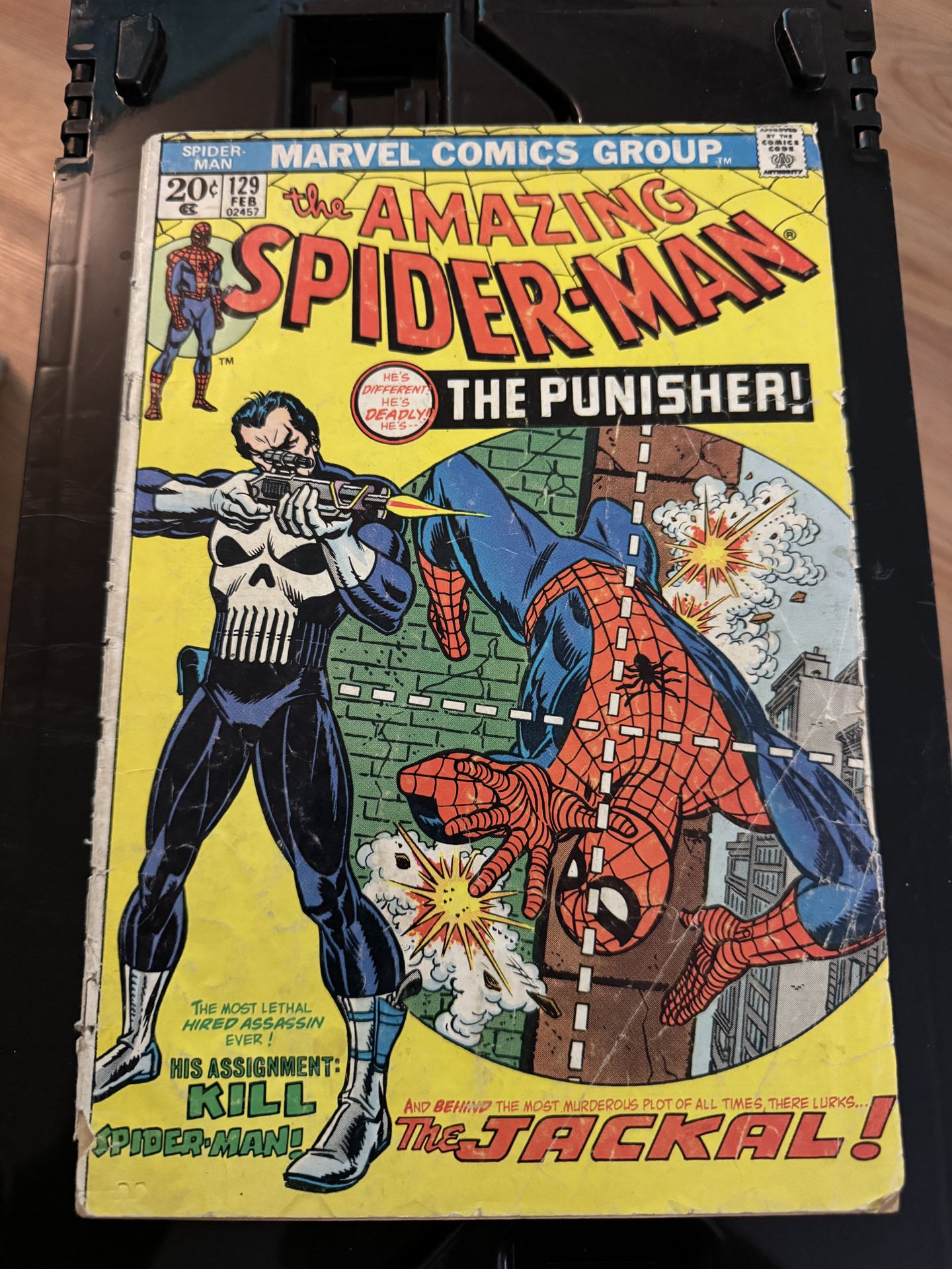 Amazing Spider-Man #129 Comic Book Punisher 