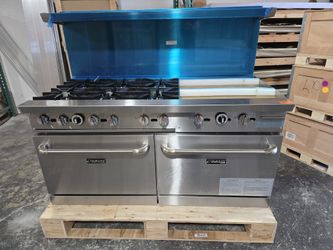 Commercial 6 Burner Range With 24" Griddle