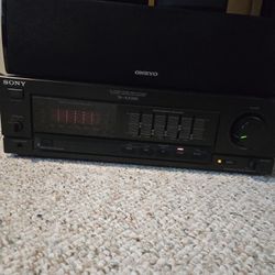 Sony TA-AX390 135W EQ Receiver Amplifier With 5 Pcs Onkyo Speackers