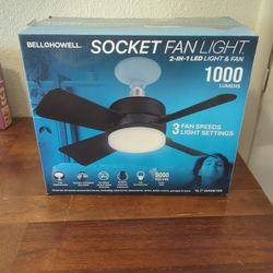 Bell& Howell Socket Fan Light