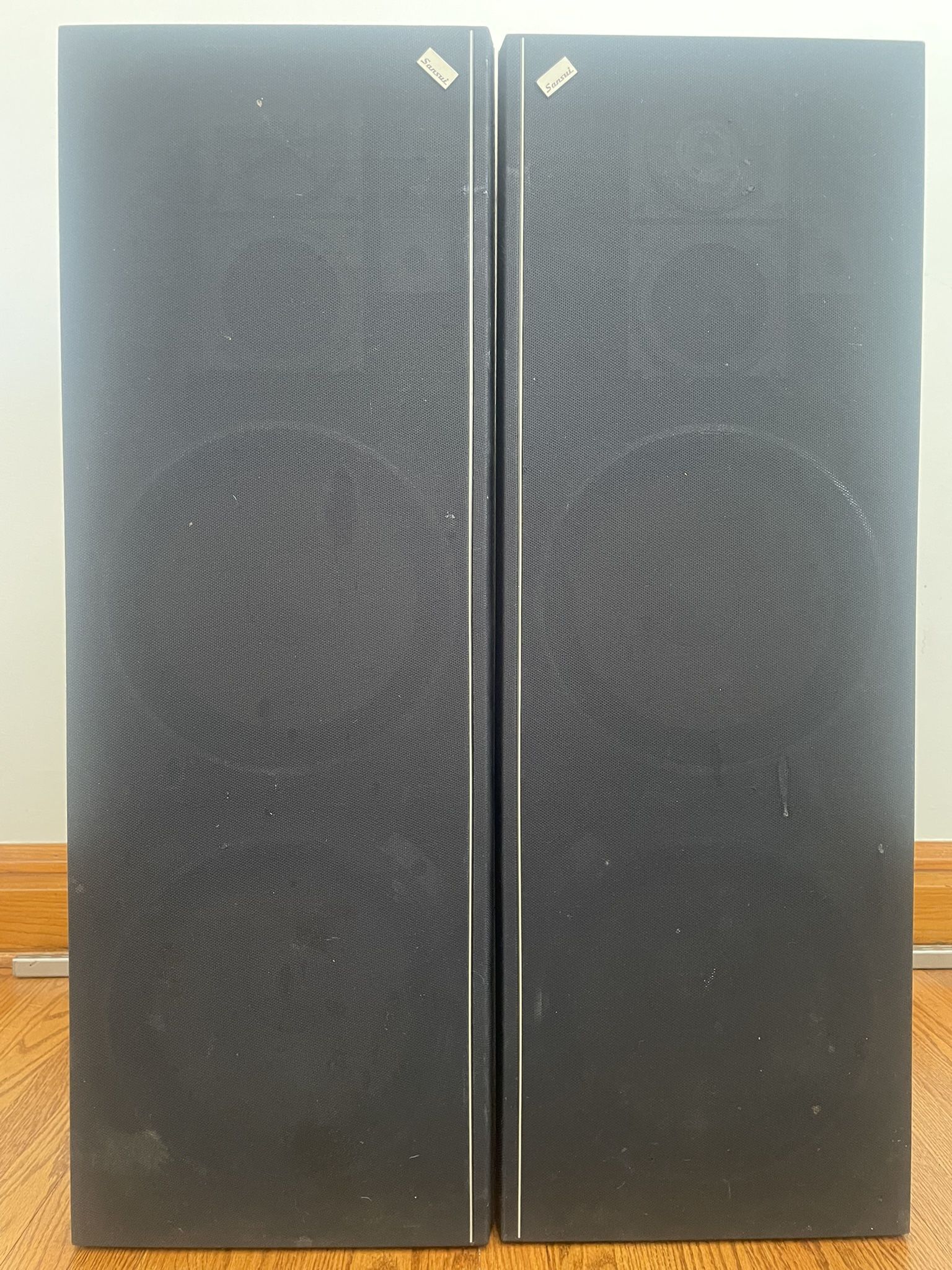 Sansui “The Tower” Floor Wired Stereo Speakers. Rare, Vintage Mega Sound!!🤘🏻