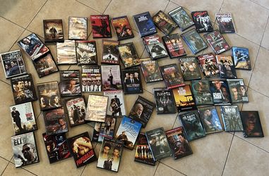 Assorted Movie Lot - 56 DVDs In Action, Thriller Genre