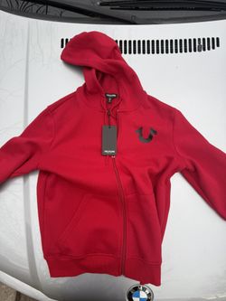 True Religion Matallic City Buddha Zip Up Hoodie