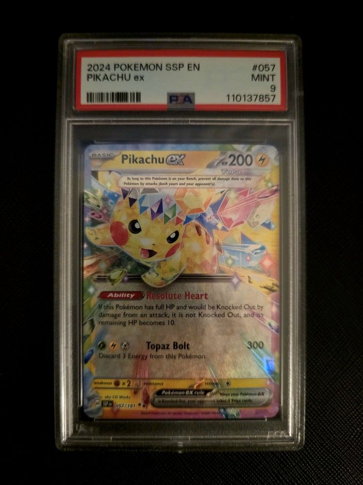 Pokemon Pikachu Ex PSA 9