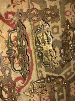Antique/ Vintage Brass drawer handles will take $ 30 for all