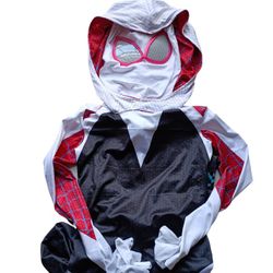 NEW Gwen Stacy Spider Gwen Across the Spider-verse cosplay costume kids small

