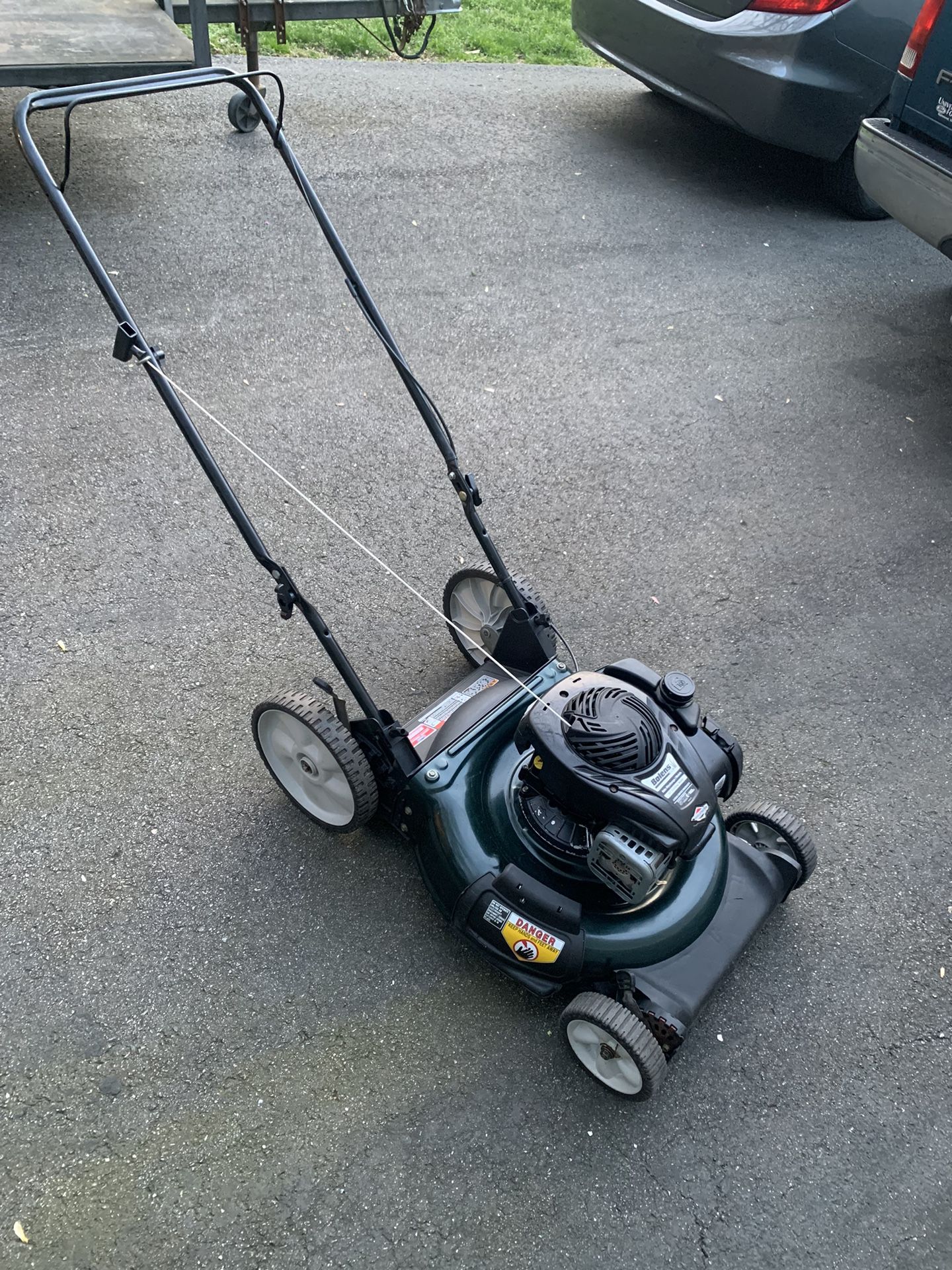 Bolens push mower oil sale