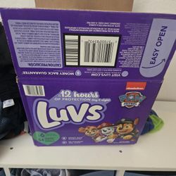 Size 6 LUVS Diapers $5