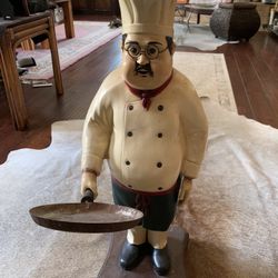 The Cook Chef Statue By  allan agohob 
