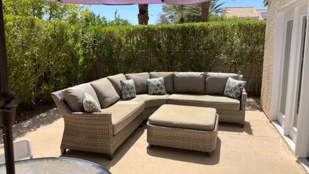 Outdoor patio sofa