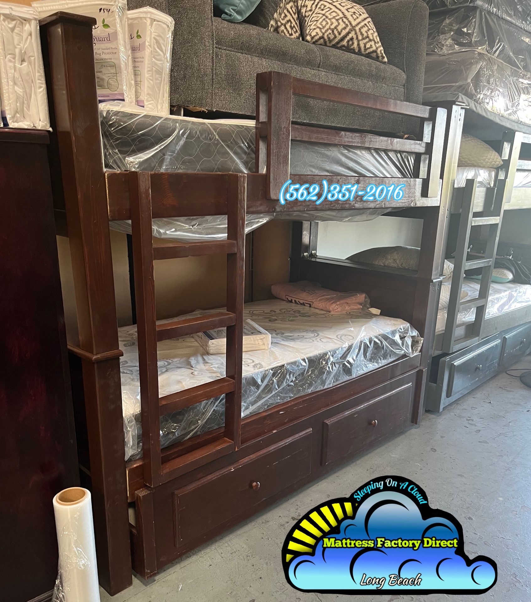 Twin Twin Bunk Bed Heavy Duty 🚚