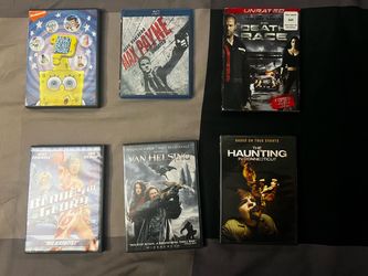 Lot of 6 DVDs and Blu-rays