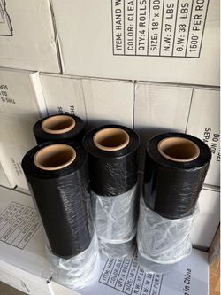 Black shrink wrap plastic wrap delivery available