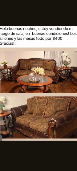 Set sillones y mesas