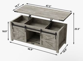 Farmhouse Coffee Table with storage