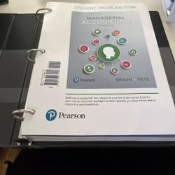 Managerial Accounting Pearson