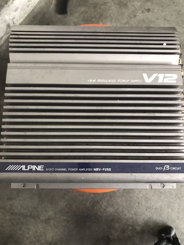 Car Amplifier Alpine 4/3/2 channel amp MRVf250 V12 for Sale in Las Vegas, NV OfferUp
